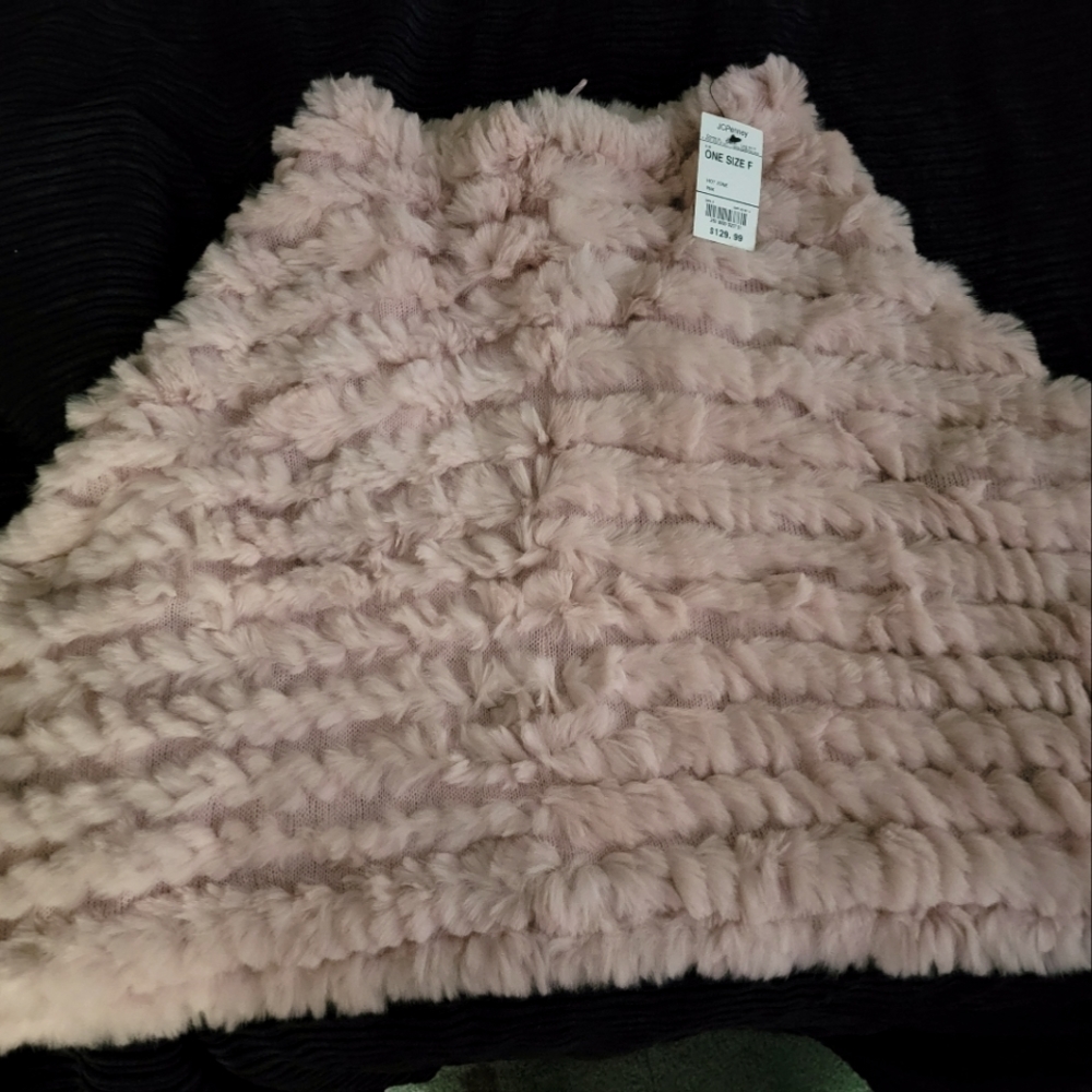 Faux Fur Poncho
